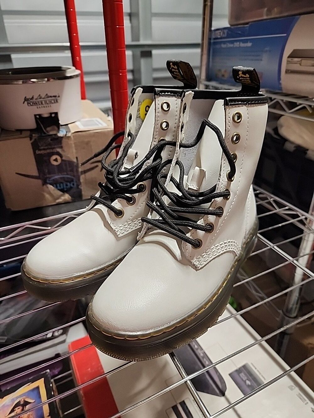 New Dr Martens Airwair With Bouncing Soles White 4.5